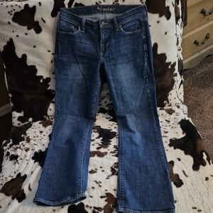 Old Navy Blue Boot Cut Jeans Medium-Dark Wash